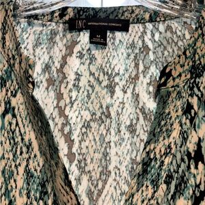 INC Ladies snakeprint blouse